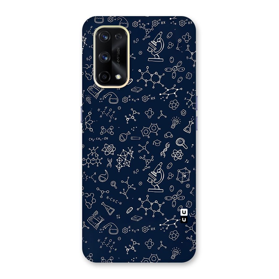 Chemistry Doodle Art Glass Back Case for Realme X7 Pro