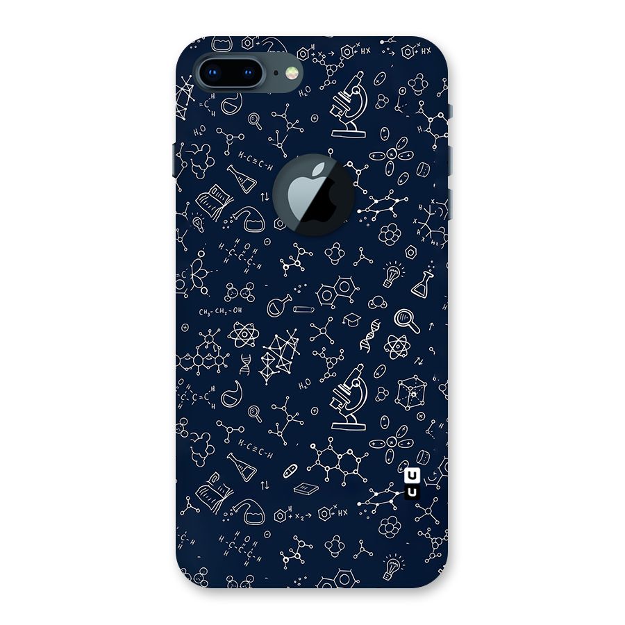 Chemistry Doodle Art Back Case for iPhone 7 Plus Logo Cut