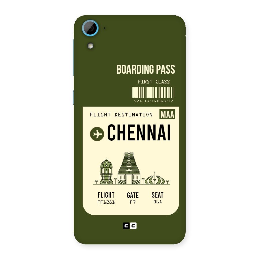 Chennai Boarding Pass Back Case for HTC Desire 826