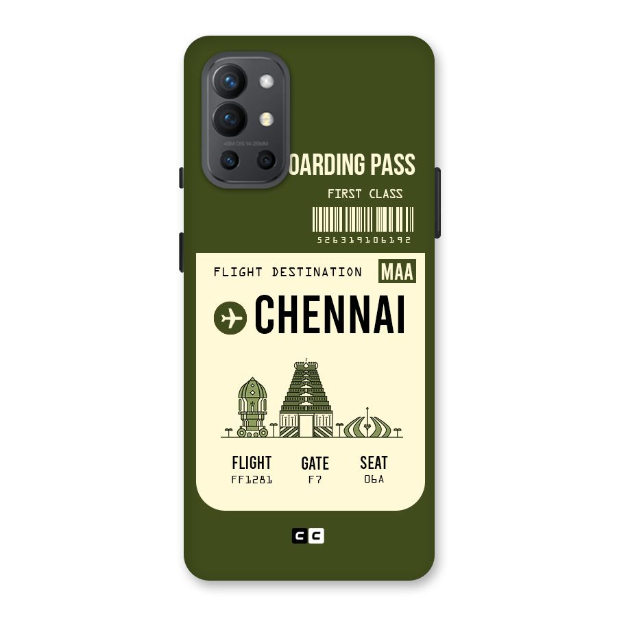Chennai Boarding Pass Back Case for OnePlus 9R