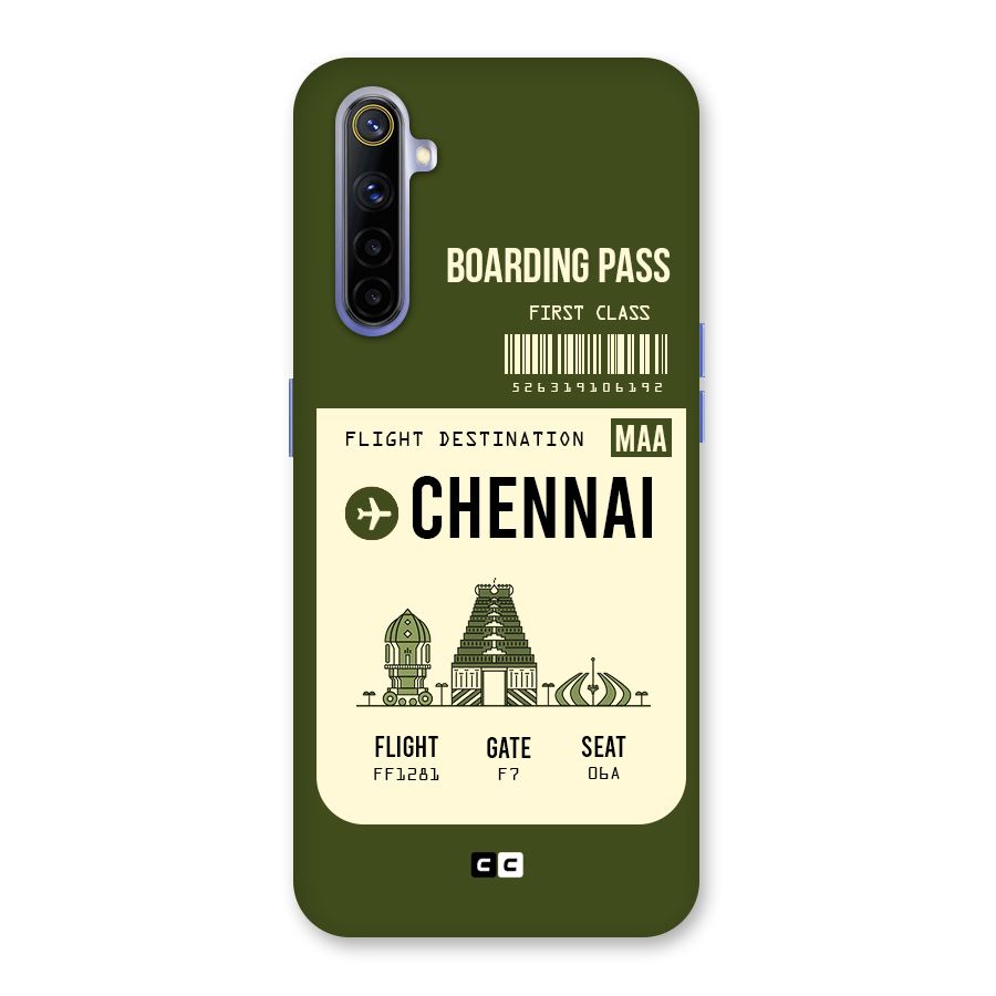 Chennai Boarding Pass Back Case for Realme 6i