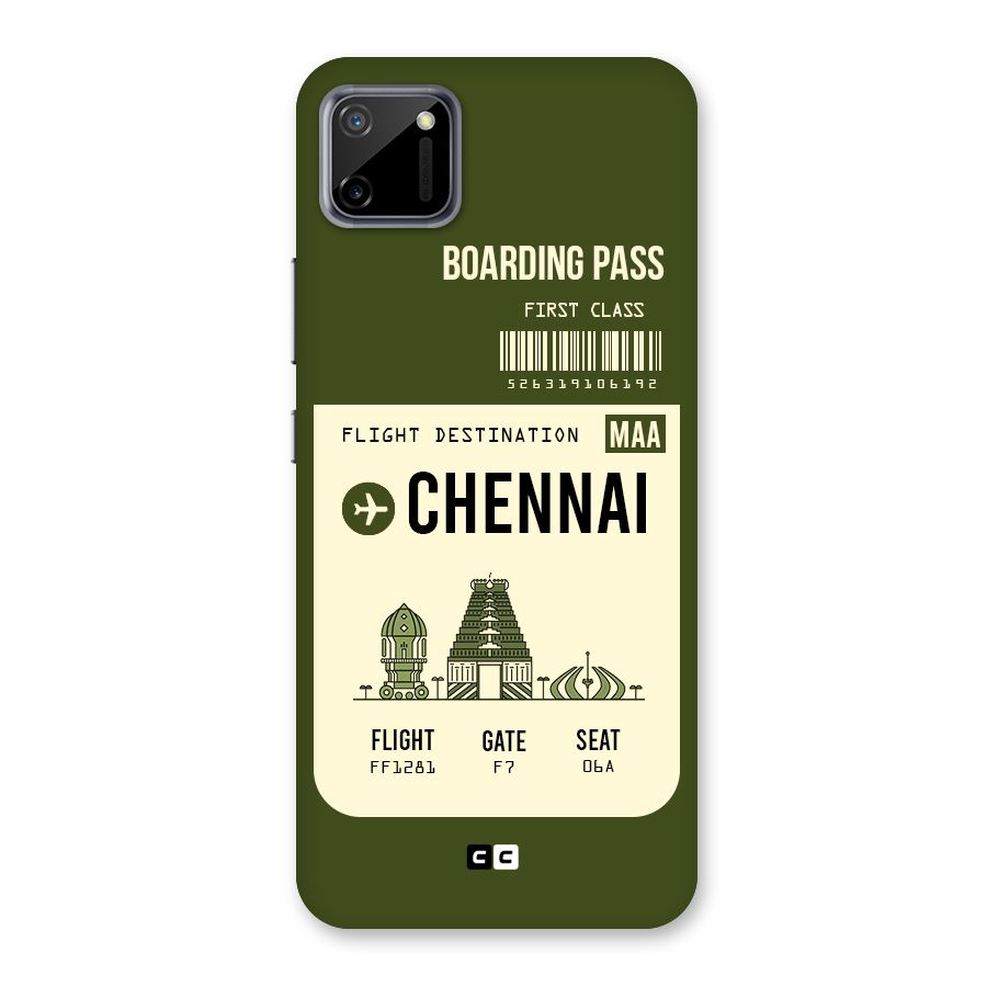 Chennai Boarding Pass Back Case for Realme C11