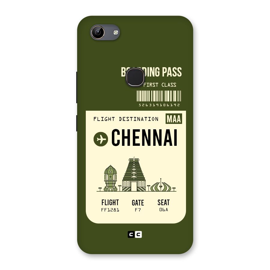 Chennai Boarding Pass Back Case for Vivo Y81