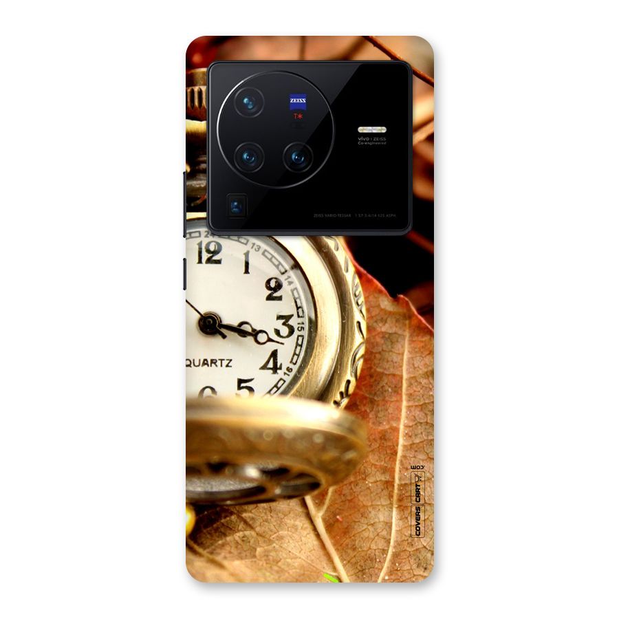 Cherry And Clock Back Case for Vivo X80 Pro