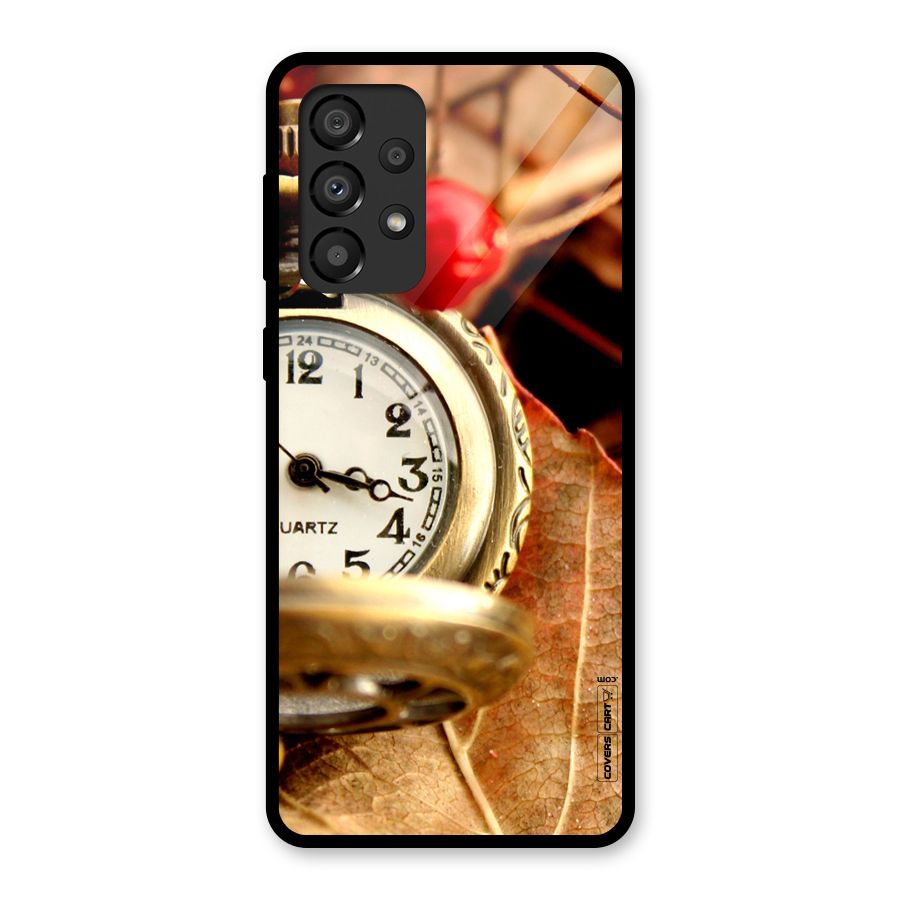 Cherry And Clock Glass Back Case for Galaxy A33 5G