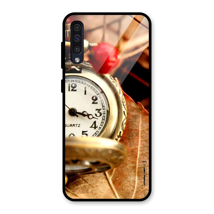 Cherry And Clock Glass Back Case for Galaxy A50