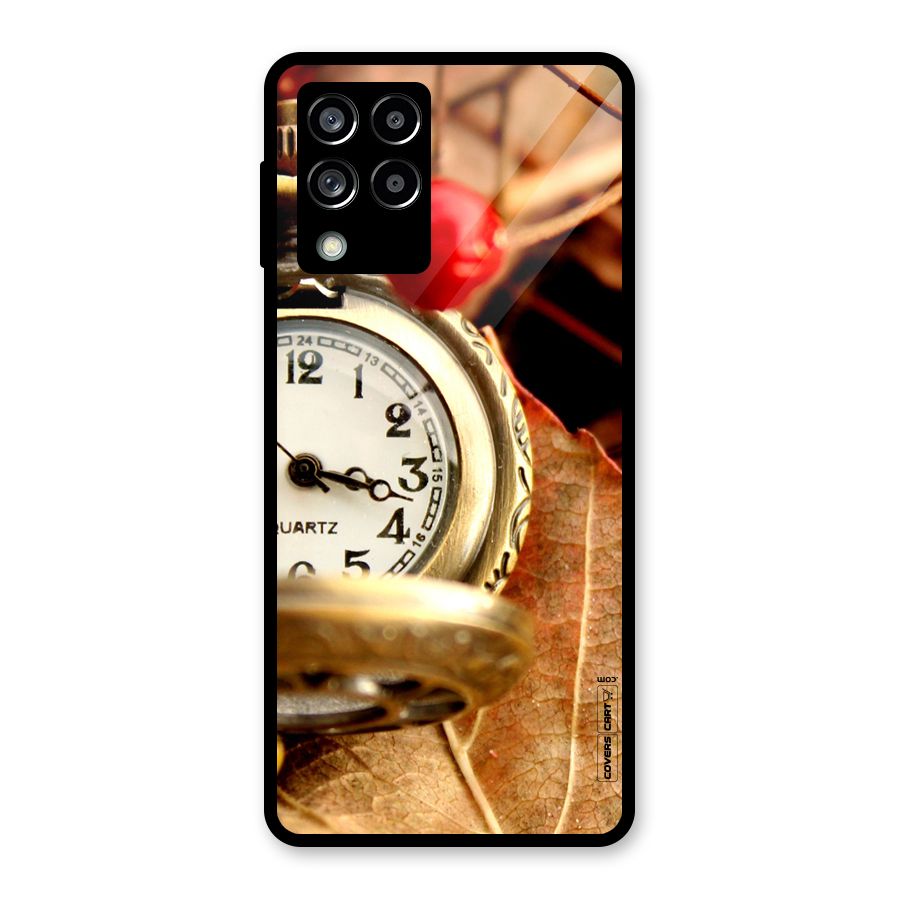 Cherry And Clock Glass Back Case for Galaxy M53 5G