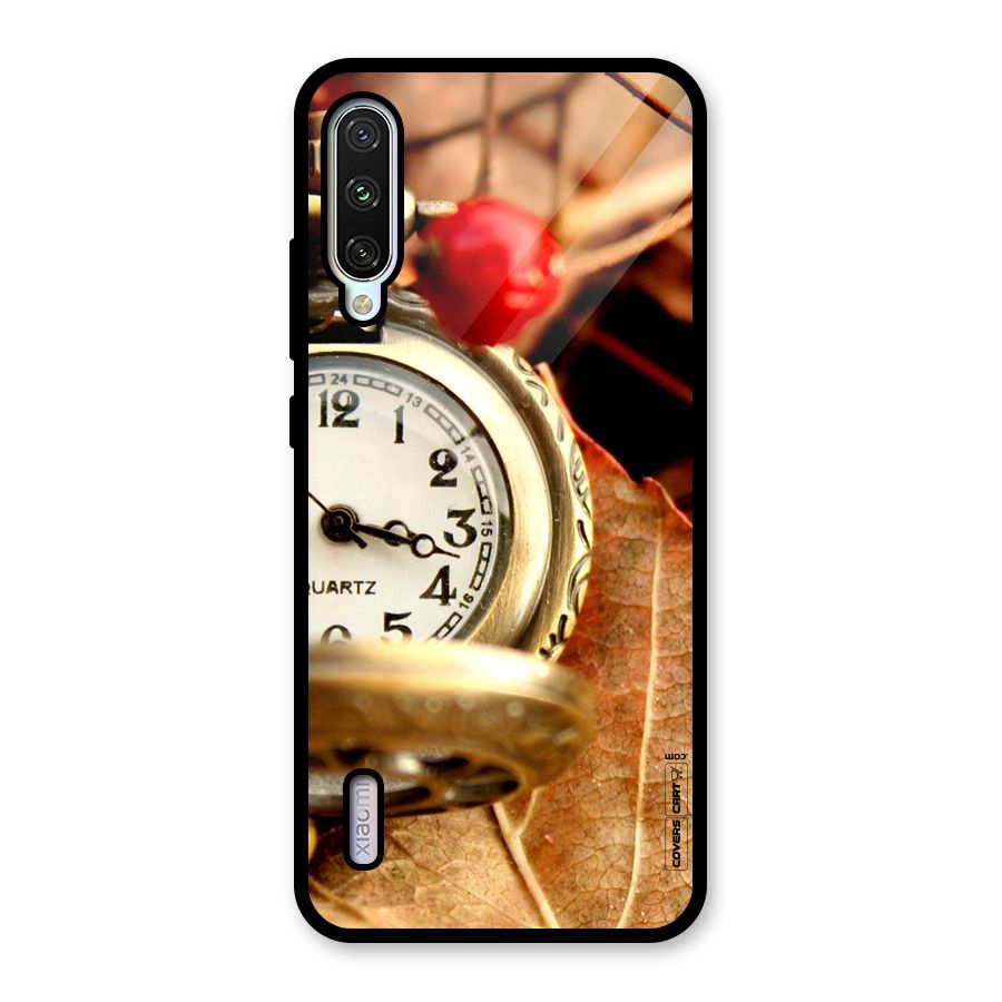 Cherry And Clock Glass Back Case for Mi A3
