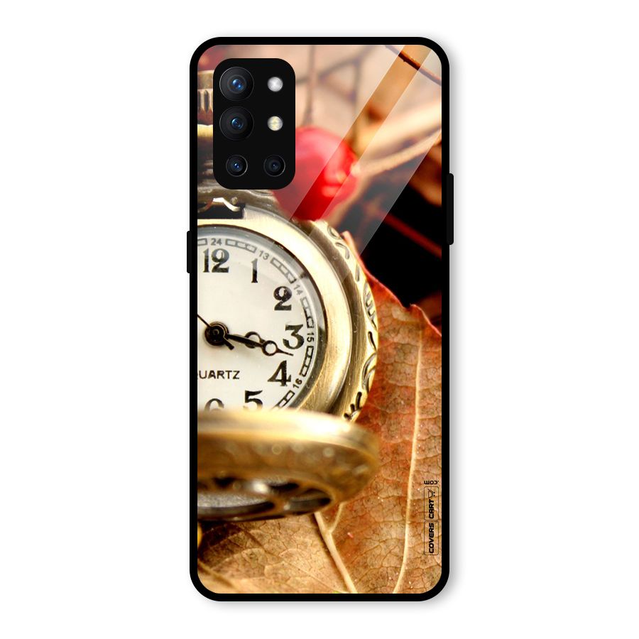 Cherry And Clock Glass Back Case for OnePlus 9R