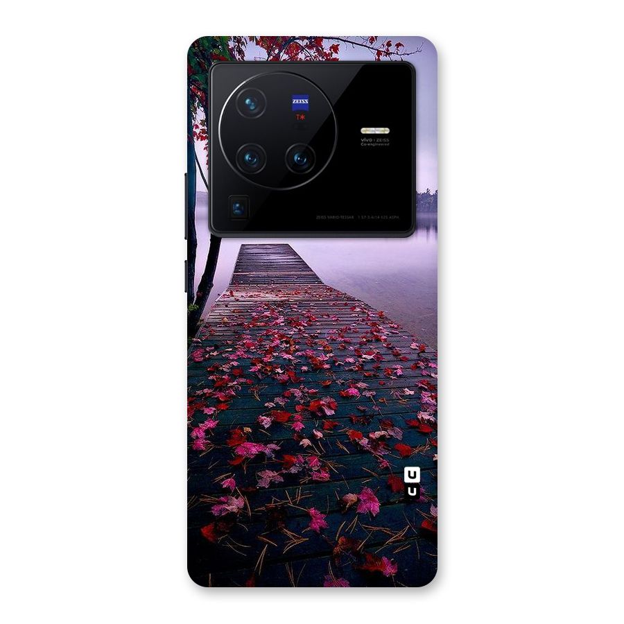 Cherry Blossom Dock Back Case for Vivo X80 Pro