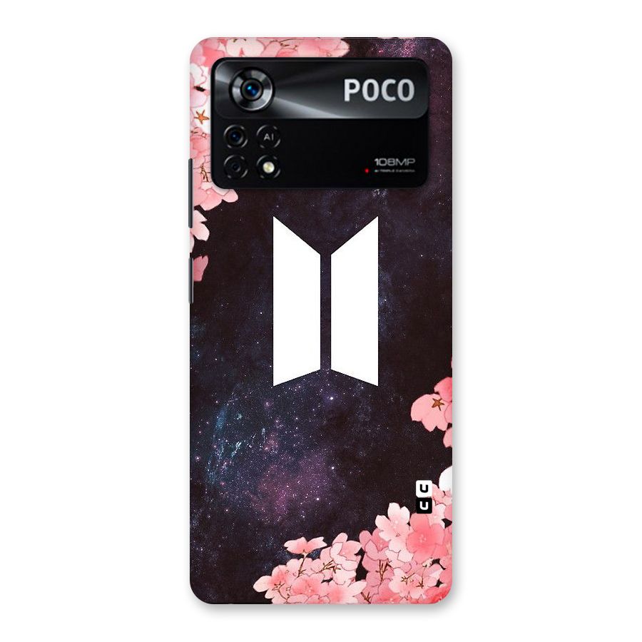 Cherry Blossom Pause Design Back Case for Poco X4 Pro 5G