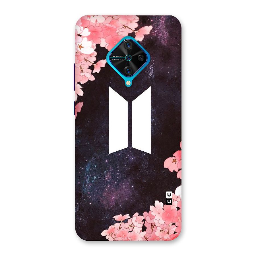 Cherry Blossom Pause Design Back Case for Vivo S1 Pro