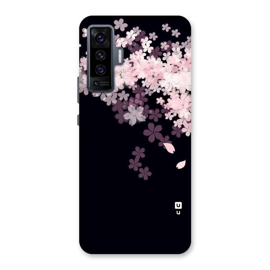 Cherry Flowers Pink Back Case for Vivo X50