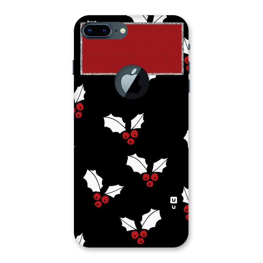 Cherry Leaf Design Back Case for iPhone 7 Plus Logo Cut