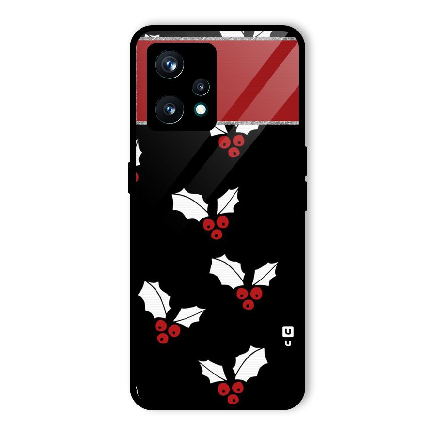 Cherry Leaf Design Glass Back Case for Realme 9 Pro Plus 5G