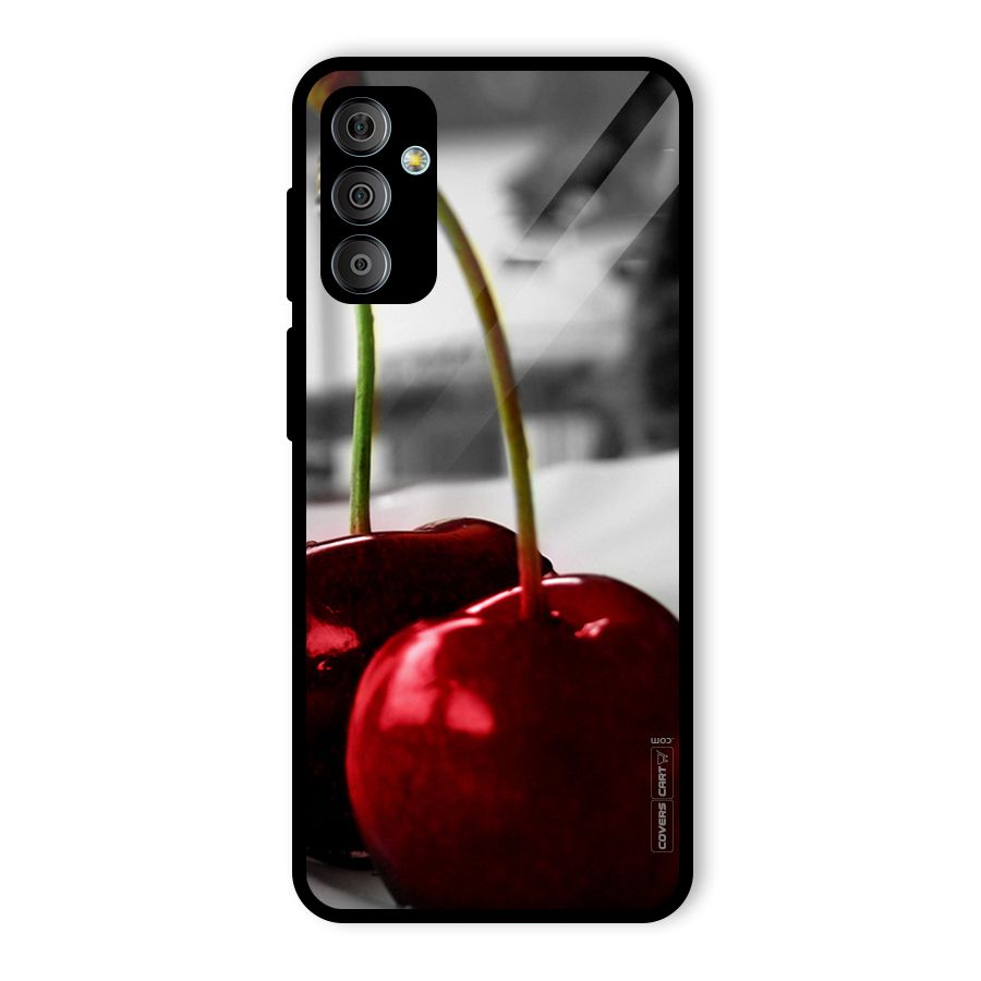 Cherry Photography Glass Back Case for Galaxy F23