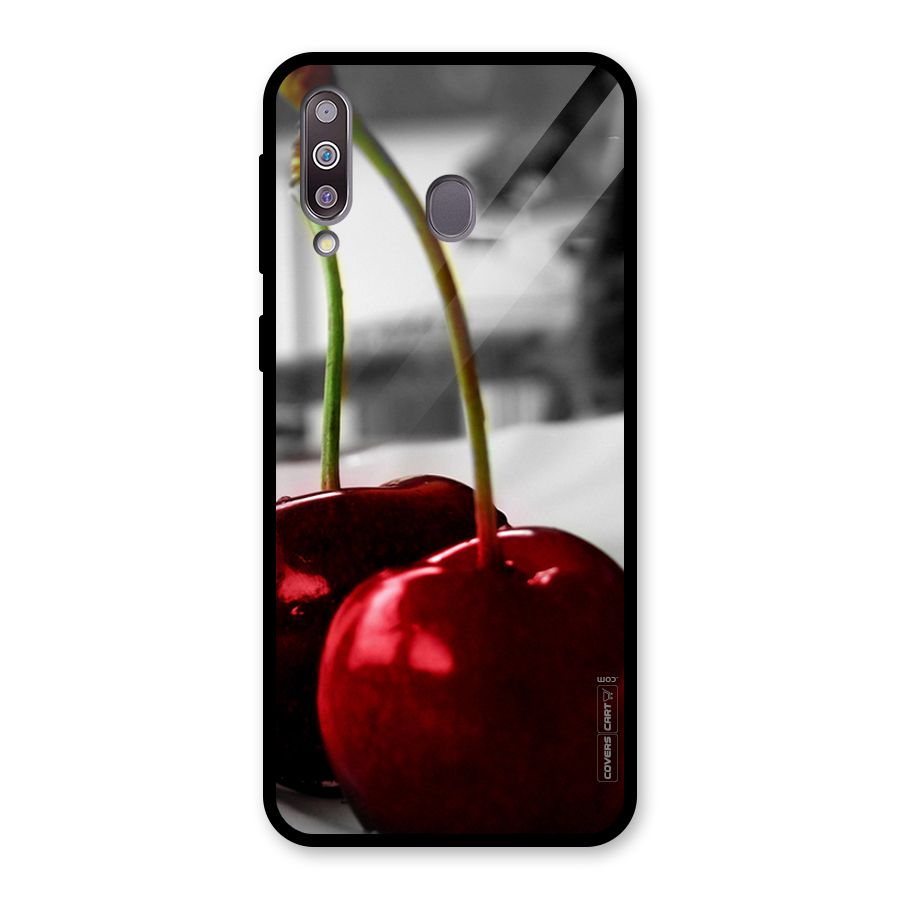 Cherry Photography Glass Back Case for Galaxy M30