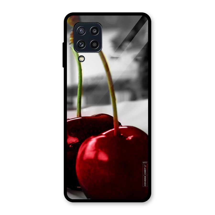 Cherry Photography Glass Back Case for Galaxy M32
