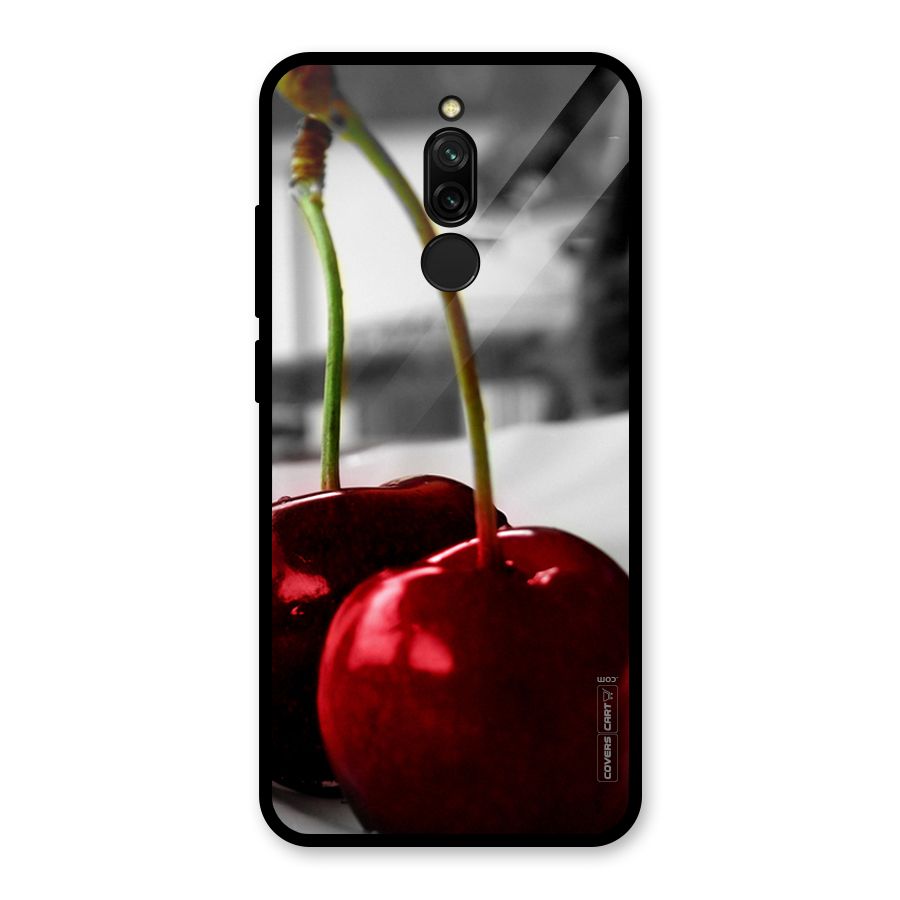 Cherry Photography Glass Back Case for Redmi 8