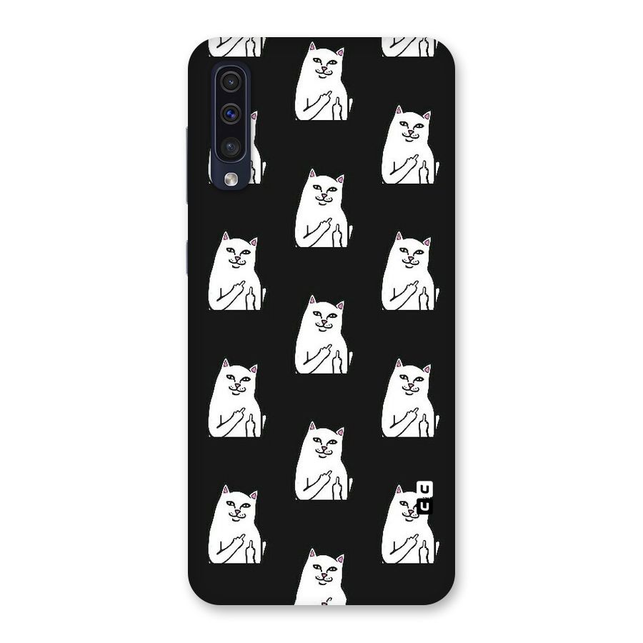 Chill Cat Pattern Back Case for Galaxy A50s