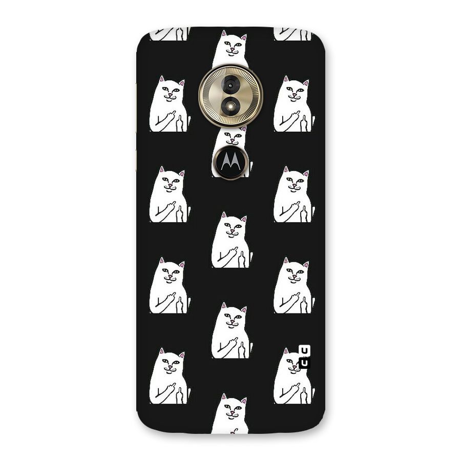 Chill Cat Pattern Back Case for Moto G6 Play