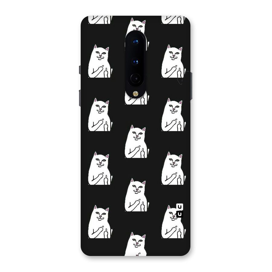 Chill Cat Pattern Back Case for OnePlus 8