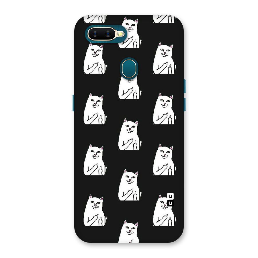 Chill Cat Pattern Back Case for Oppo A11k