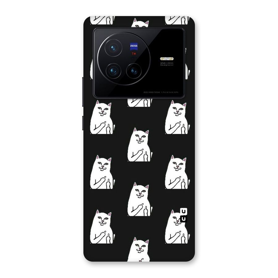 Chill Cat Pattern Back Case for Vivo X80