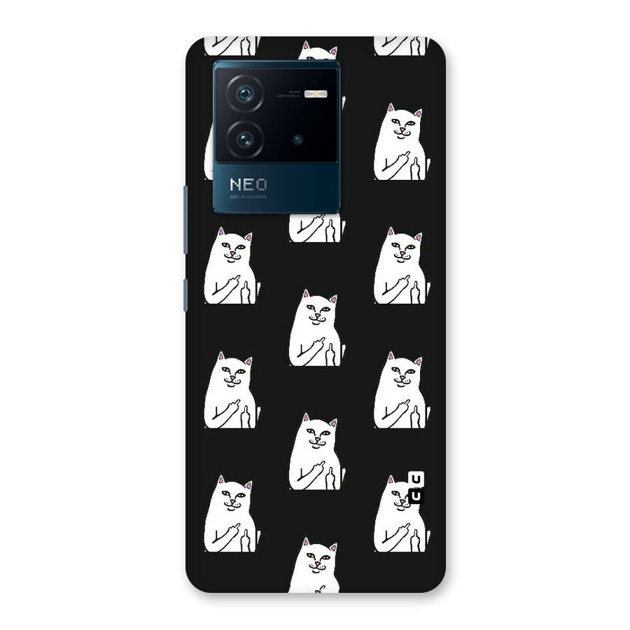 Chill Cat Pattern Back Case for Vivo iQOO Neo 6 5G
