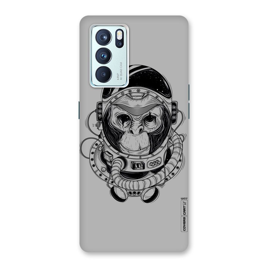Chimpanzee Astronaut Back Case for Oppo Reno6 Pro 5G