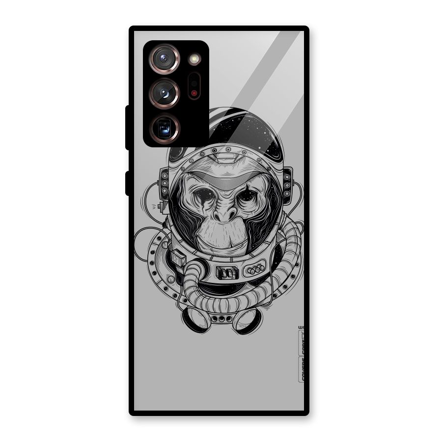 Chimpanzee Astronaut Glass Back Case for Galaxy Note 20 Ultra 5G