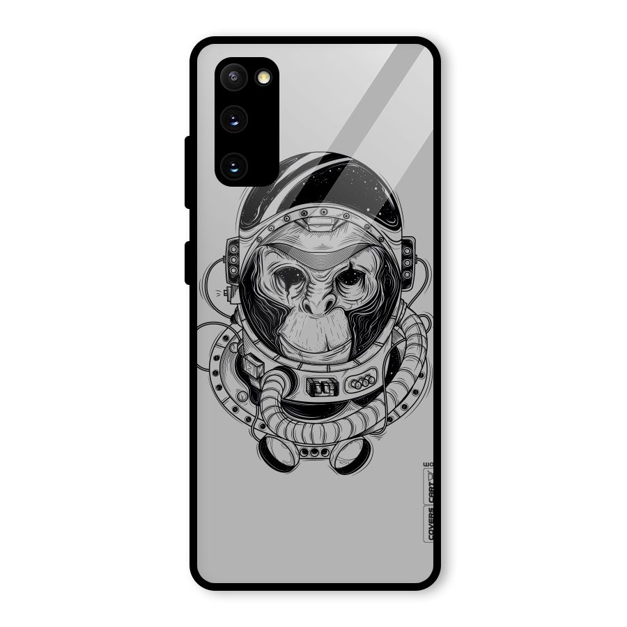 Chimpanzee Astronaut Glass Back Case for Galaxy S20 FE 5G