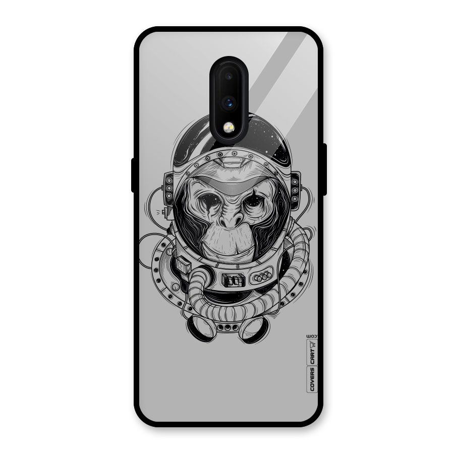 Chimpanzee Astronaut Glass Back Case for OnePlus 7