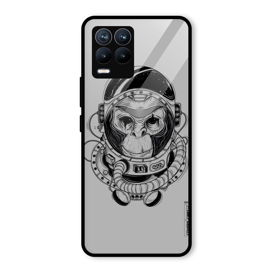 Chimpanzee Astronaut Glass Back Case for Realme 8