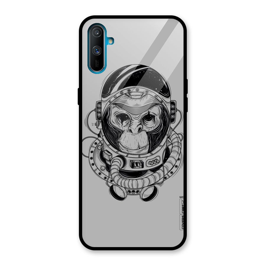 Chimpanzee Astronaut Glass Back Case for Realme C3