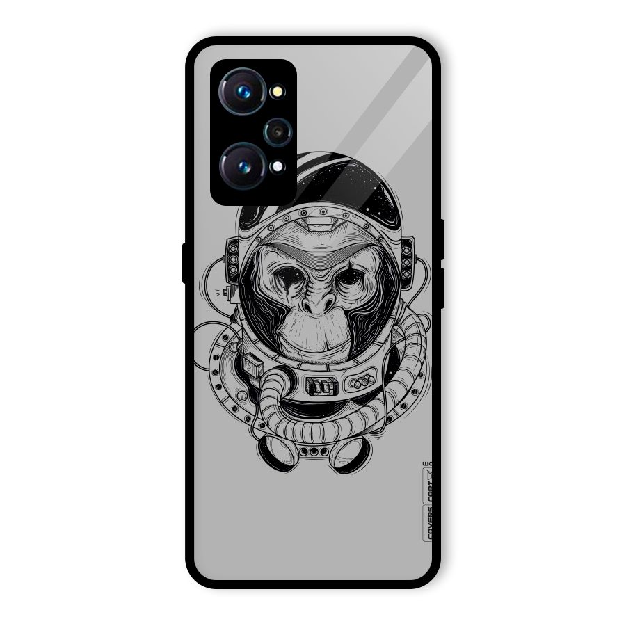 Chimpanzee Astronaut Glass Back Case for Realme GT 2