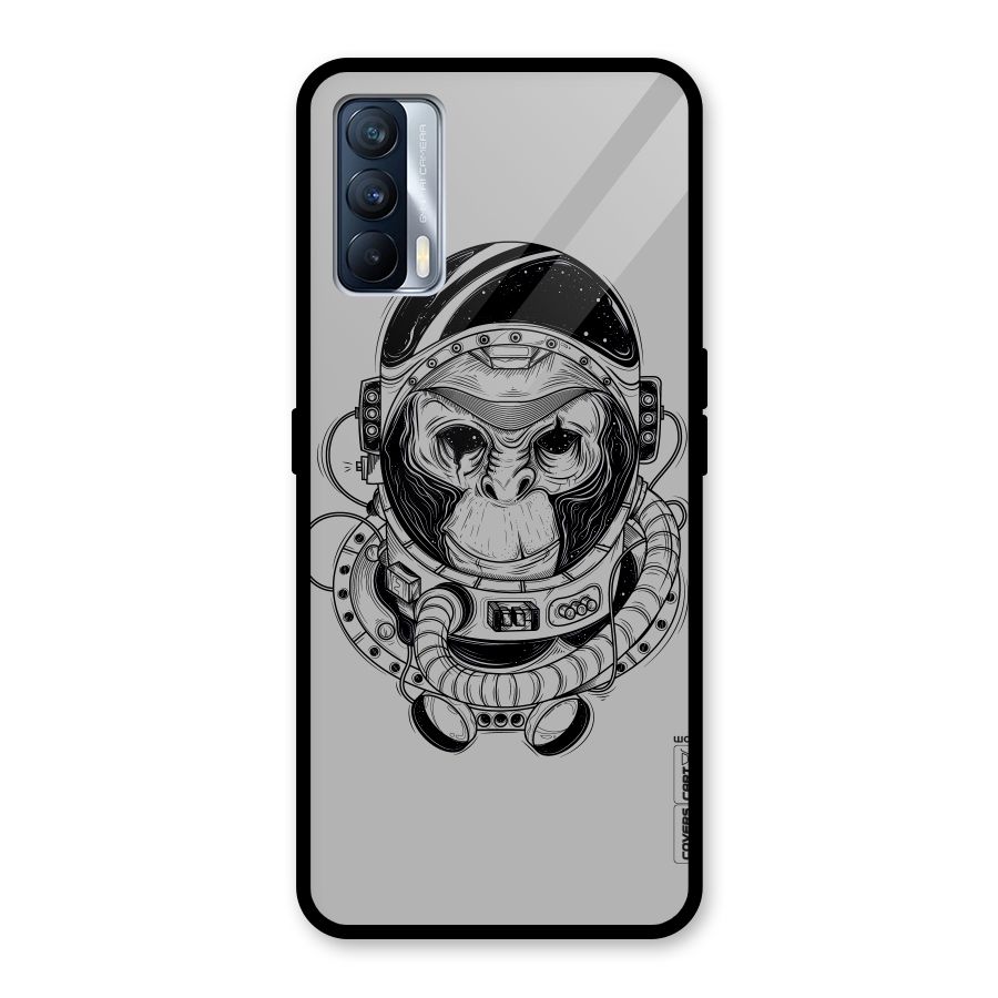 Chimpanzee Astronaut Glass Back Case for Realme X7