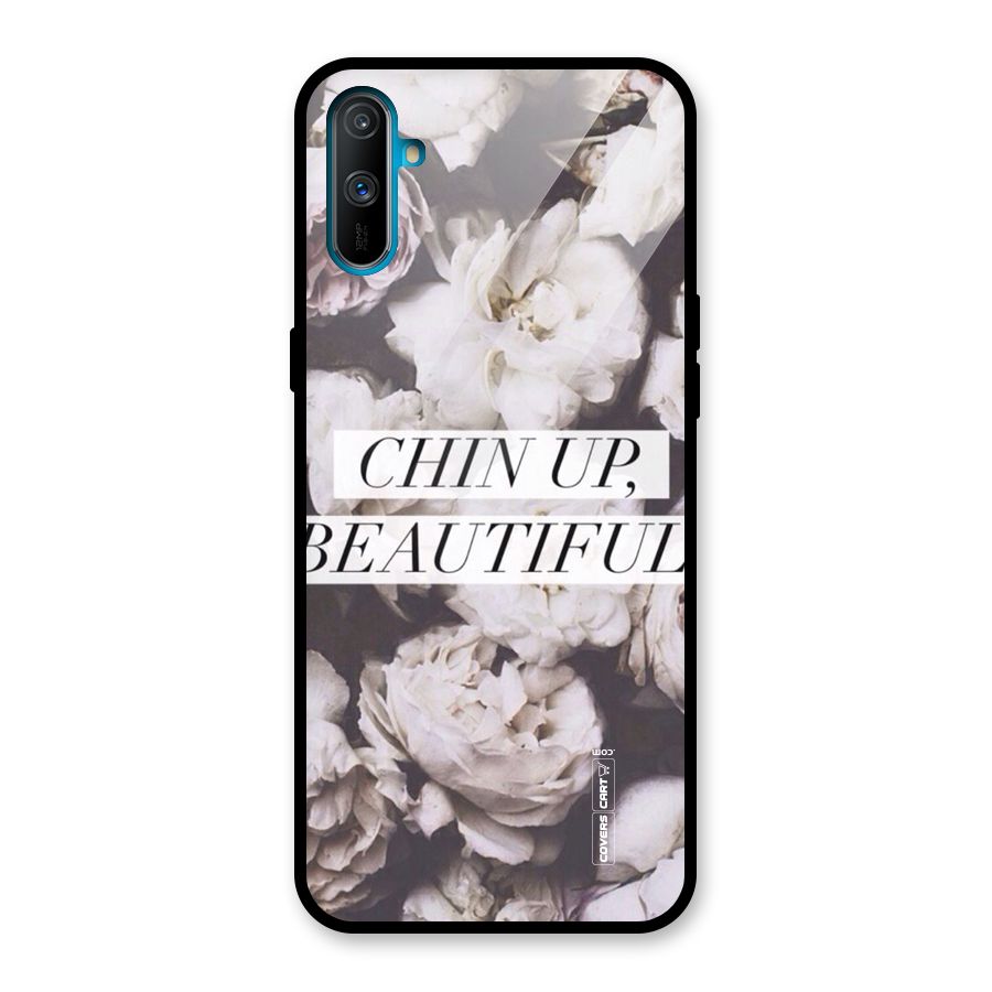Chin Up Beautiful Glass Back Case for Realme C3