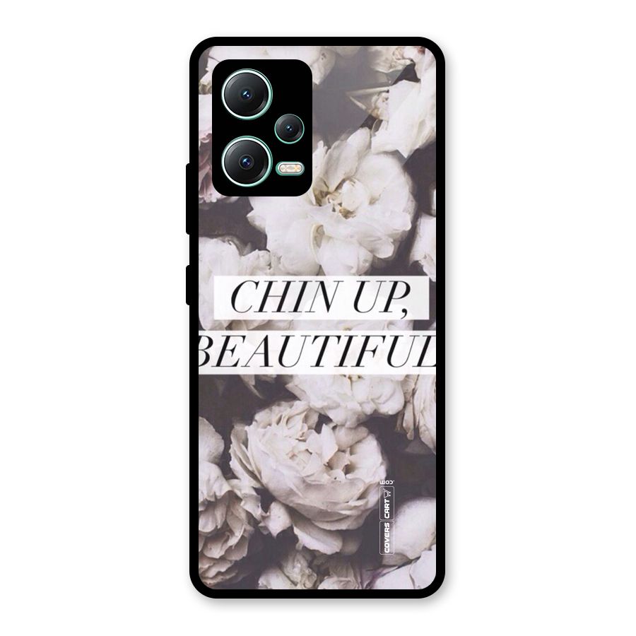 Chin Up Beautiful Glass Back Case for Redmi Note 12 5G