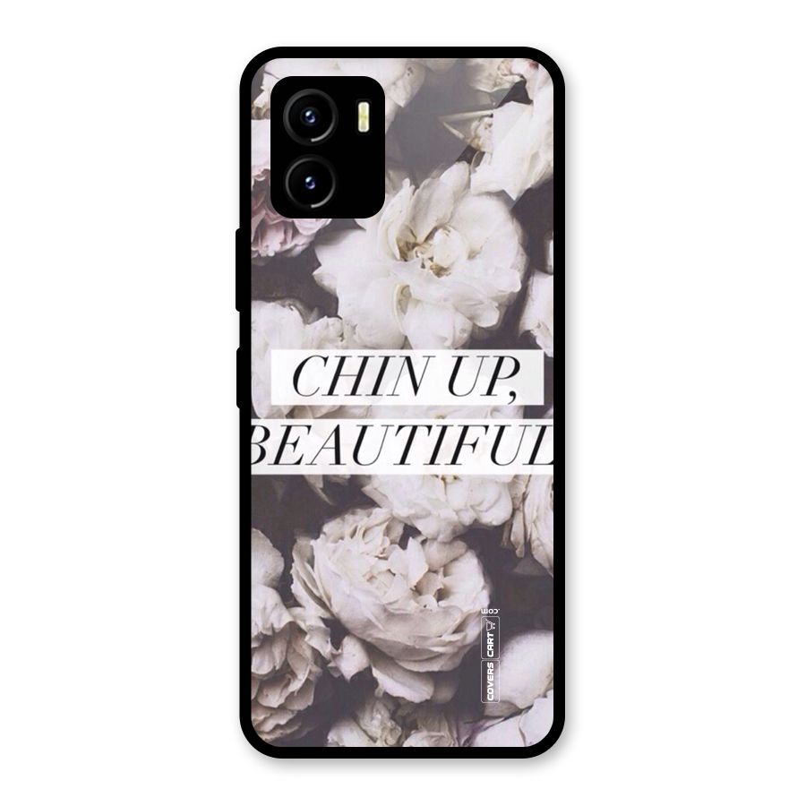 Chin Up Beautiful Glass Back Case for Vivo Y15s