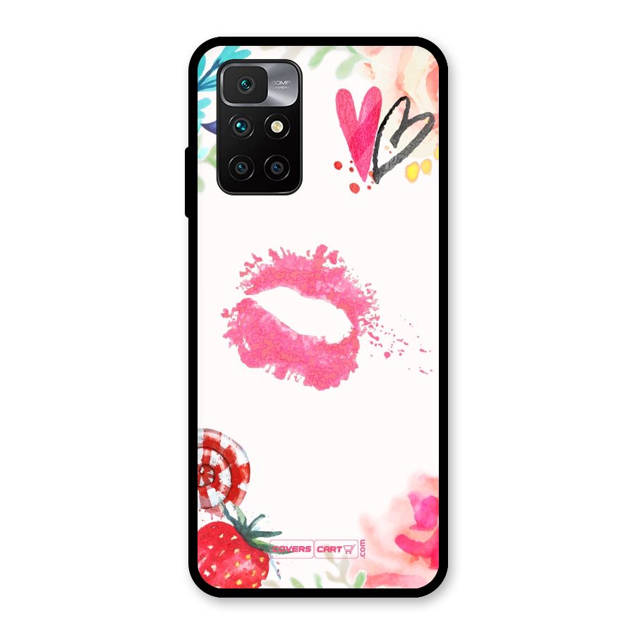 Chirpy Glass Back Case for Redmi 10 Prime