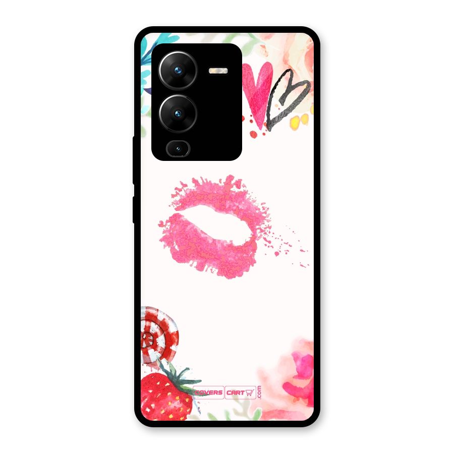 Chirpy Glass Back Case for Vivo V25 Pro