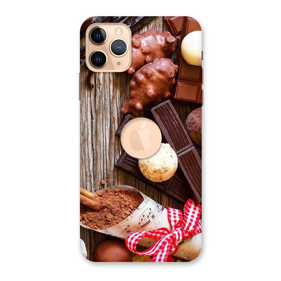 Chocolate Candies Back Case for iPhone 11 Pro Max Logo Cut