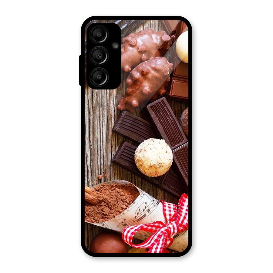 Chocolate Candies Glass Back Case for Galaxy A14 5G