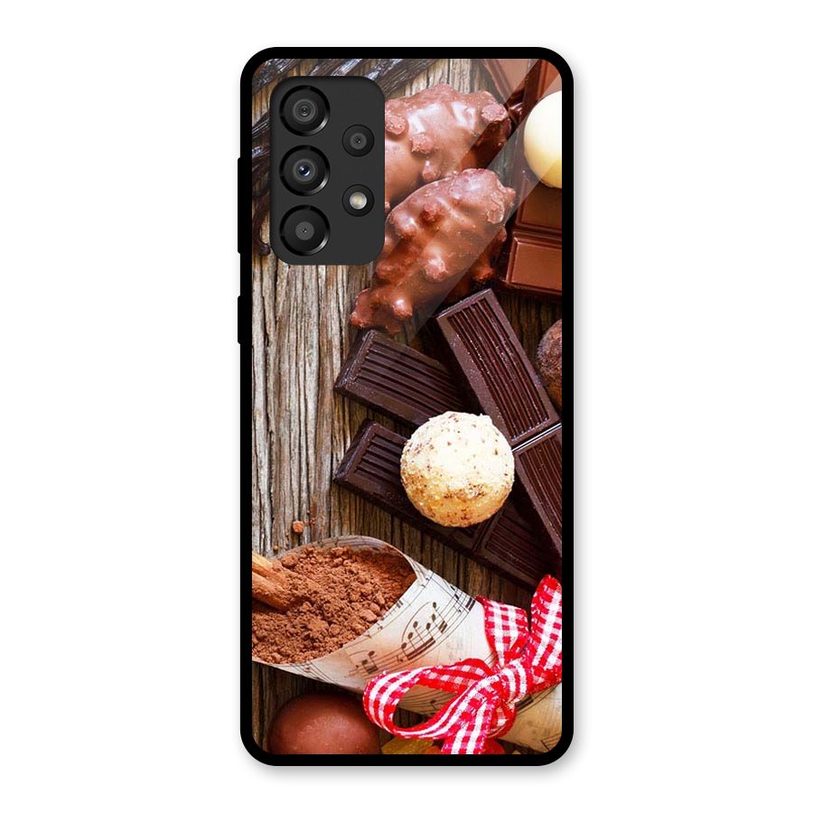 Chocolate Candies Glass Back Case for Galaxy A33 5G