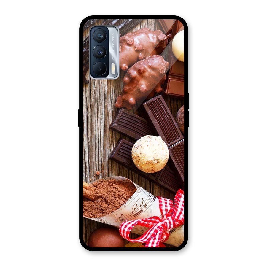 Chocolate Candies Glass Back Case for Realme X7