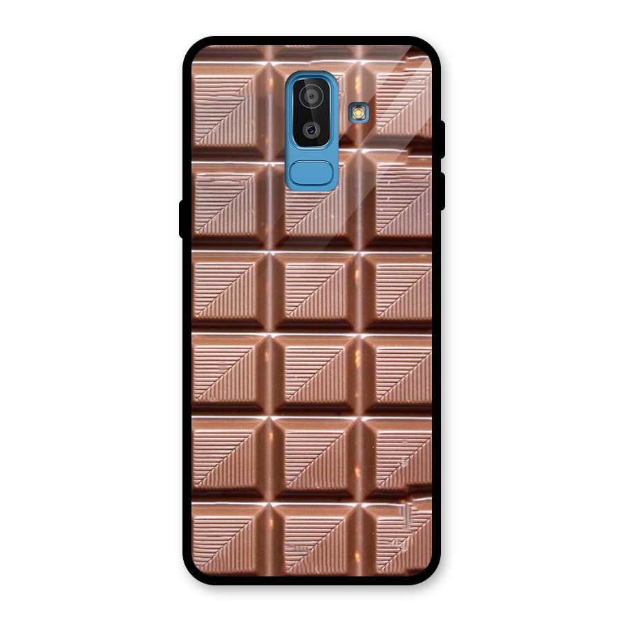 Chocolate Tiles Glass Back Case for Galaxy J8