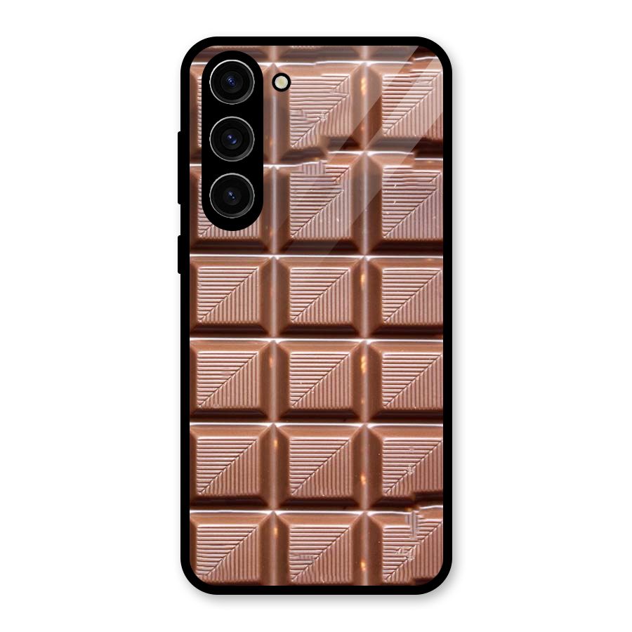 Chocolate Tiles Glass Back Case for Galaxy S23 Plus