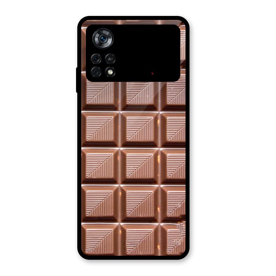 Chocolate Tiles Glass Back Case for Poco X4 Pro 5G