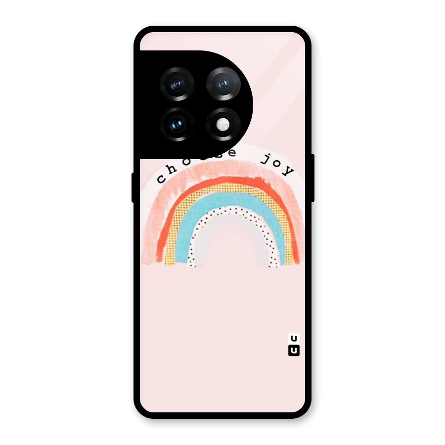 Choose Joy Glass Back Case for OnePlus 11